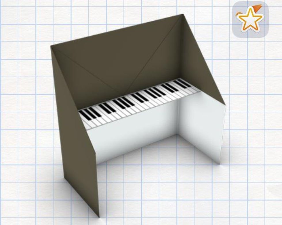 How to make origami piano - B+C Guides