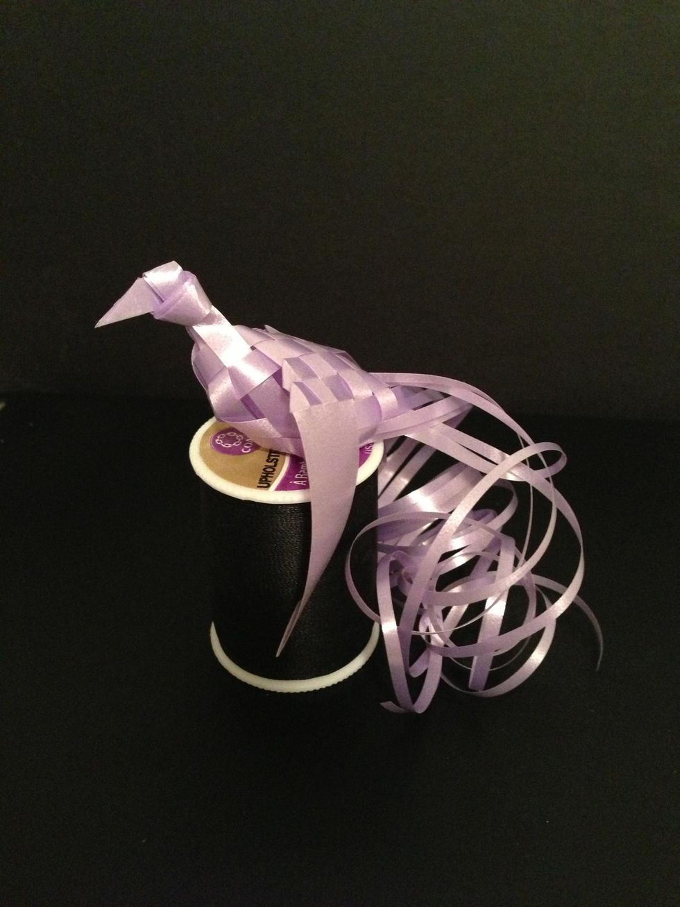 How to make a bird w/ ribbon origami B+C Guides