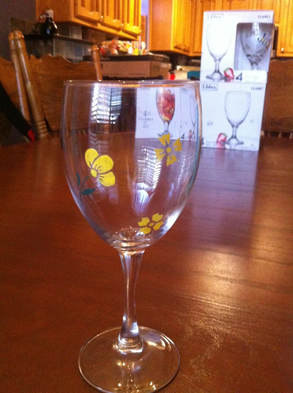 How to paint wine glasses B+C Guides