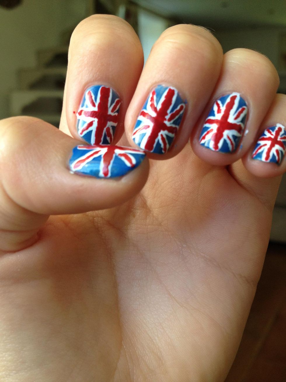 How to paint union jack nails! 🇬🇧 B+C Guides