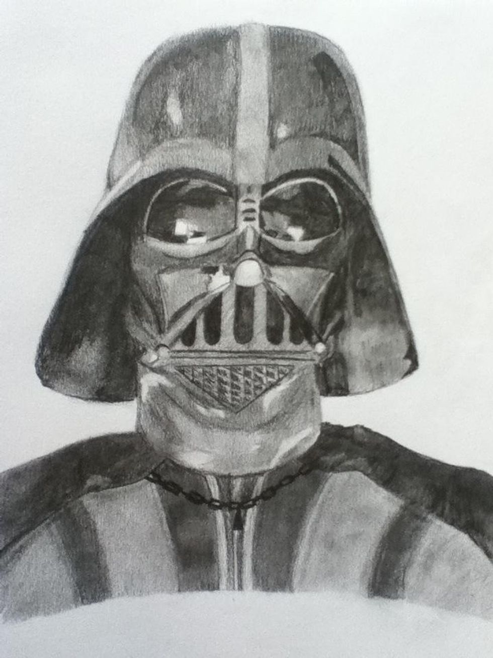 How to draw darth vader B+C Guides