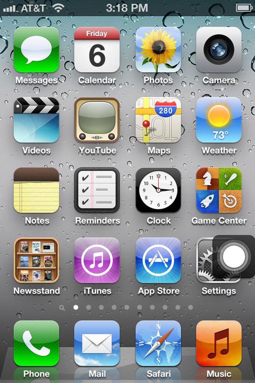 ios 6 home screen iphone 5