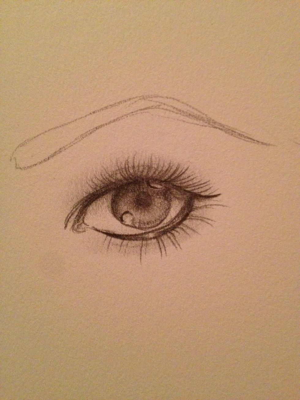 EYEBROWS: draw the outline for the eyebrows. This is also perfect for drawing penciled in eyebrows. Just colour it in!^^