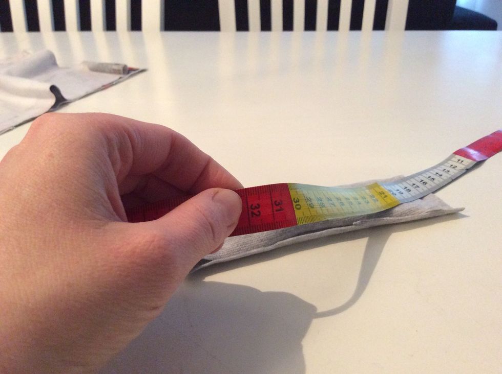 F\u00f6r att r\u00e4kna ut mudden l\u00e4ngd ta omkretsen * 0,8. Gl\u00f6m inte s\u00f6msm\u00e5nen p\u00e5 bredden. L\u00e4gg till ca 1 cm.