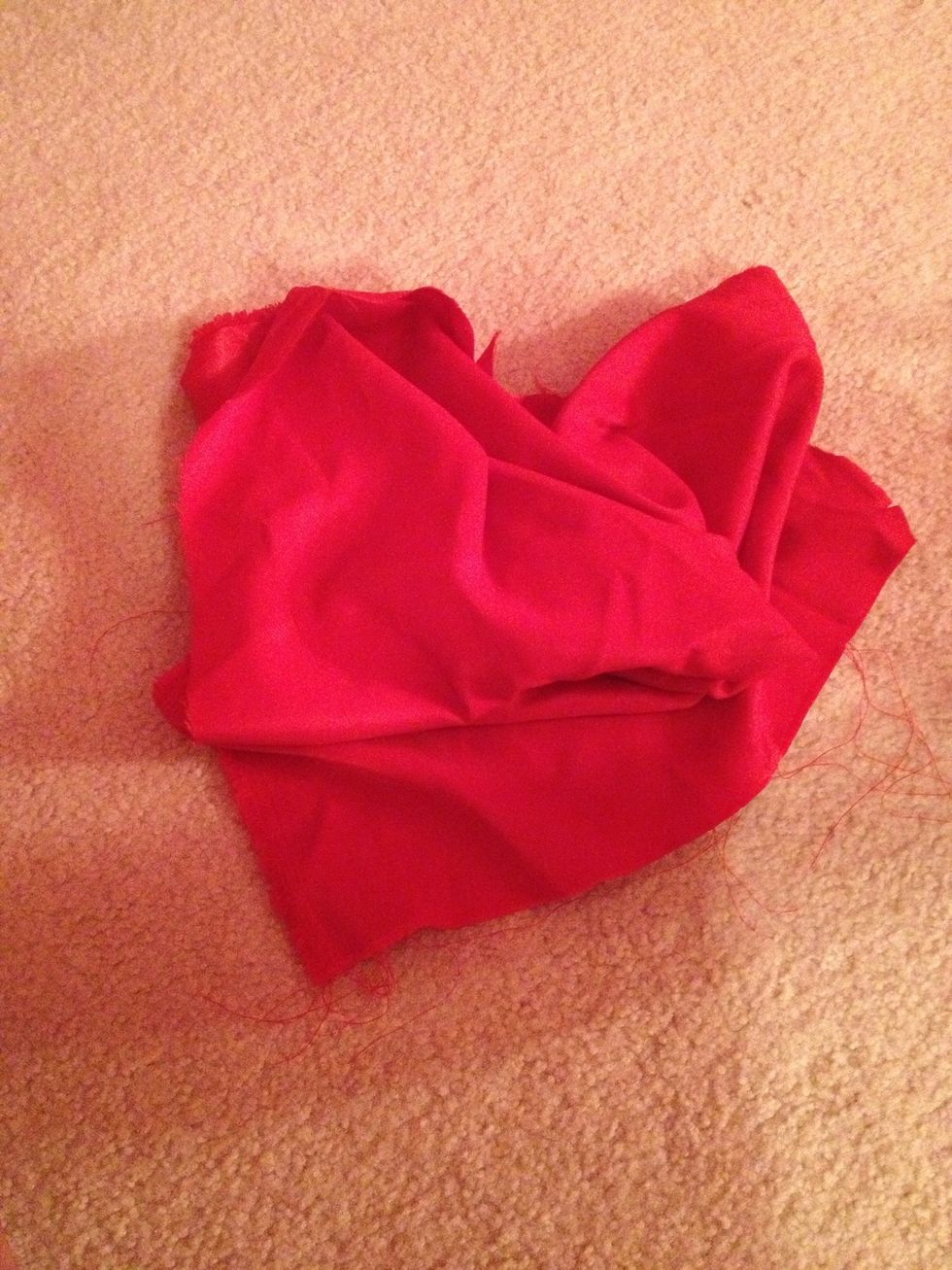 Fabric is optional. Cut down to size. You can put the soft cloth on the ridges if you do not want the iPad to get scratched. Probably wont get scratched but I like to do it anyway plus it looks better