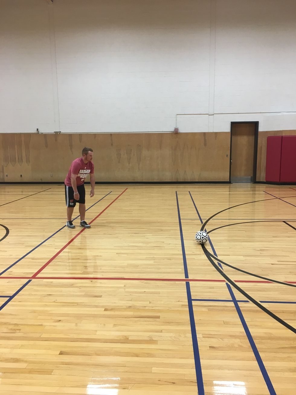 Face your target with your non kicking leg forward while in an athletic stance