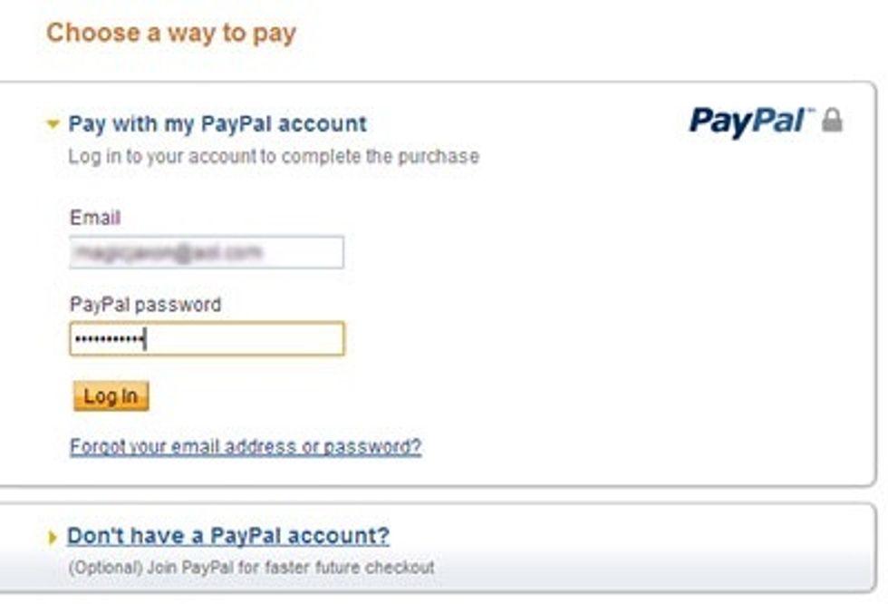 Fallow the required steps that take you to sign in to PayPal. Then sign in.