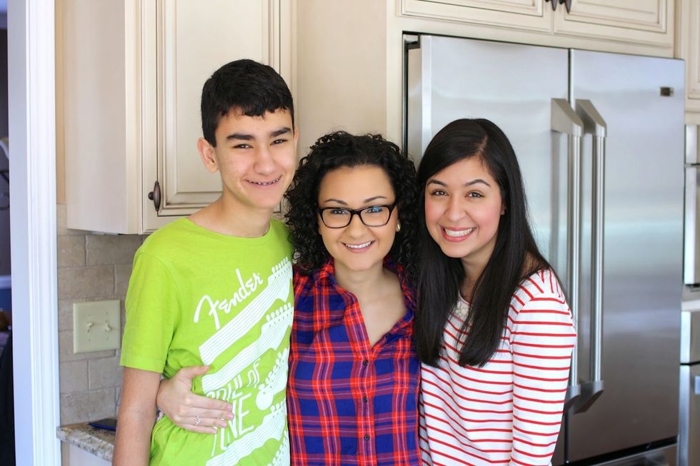 family reminds me to work hard, reach my goals and never give up.