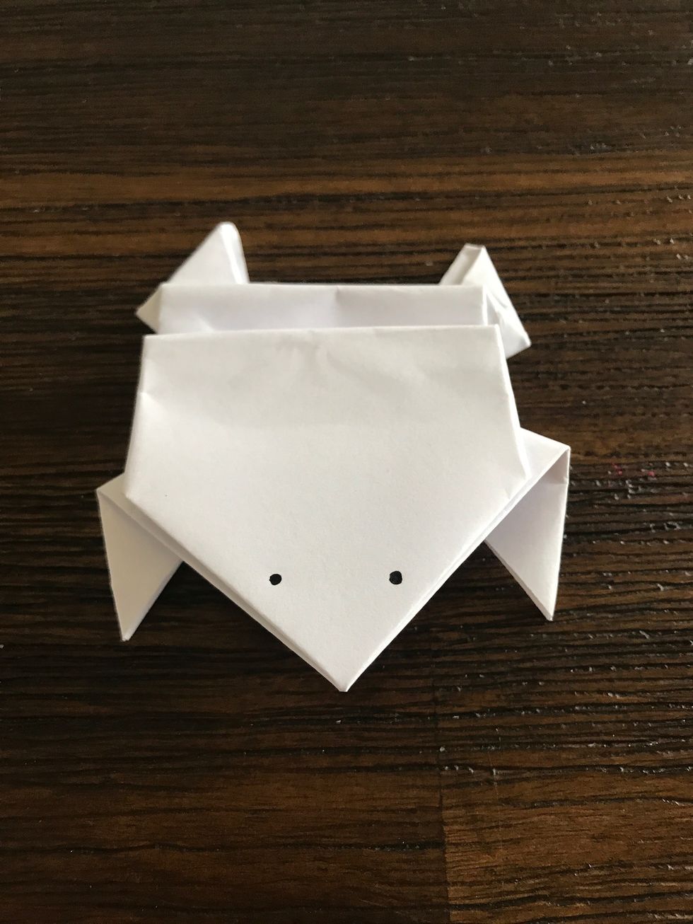 Feel free to decorate your frog and add eyes.
