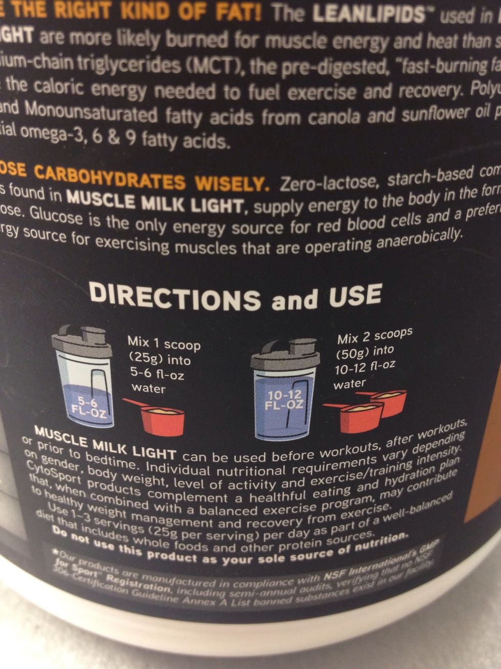 Feel free to start by reading the directions on the back of the Muscle Milk container, if you don't trust me.
