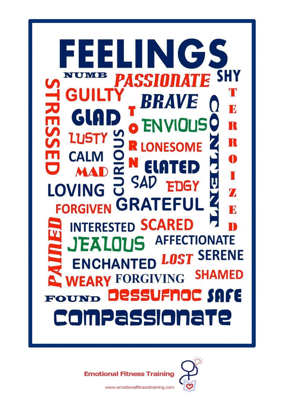 Feelings! Put your heart into it and really dig down deep and find out what your feelings really are about this. There are some feelings above that might help you out.\ud83d\udc46