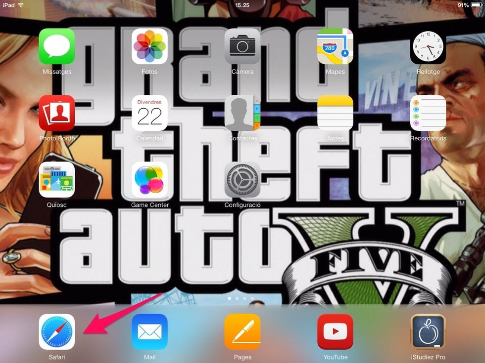 Fem un tap a safari.