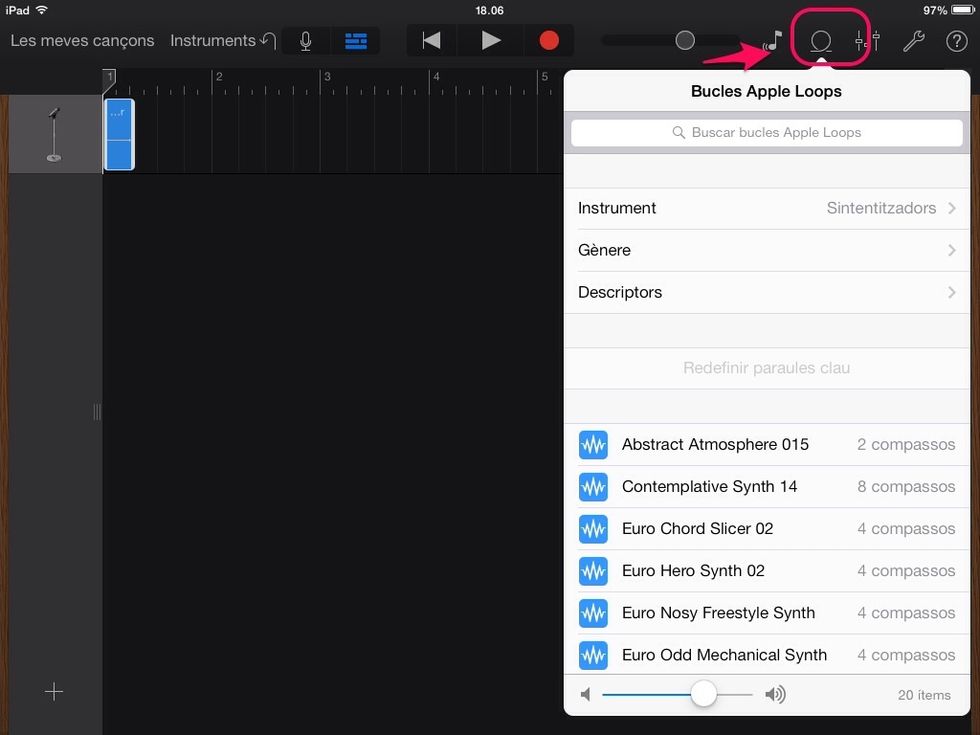 Fes un tap al loop