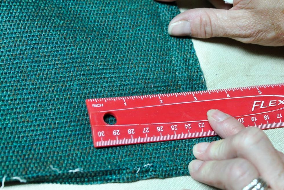 Figure the amount needed to be taken off the back and front at the bottom to allow for the placket we are adding.