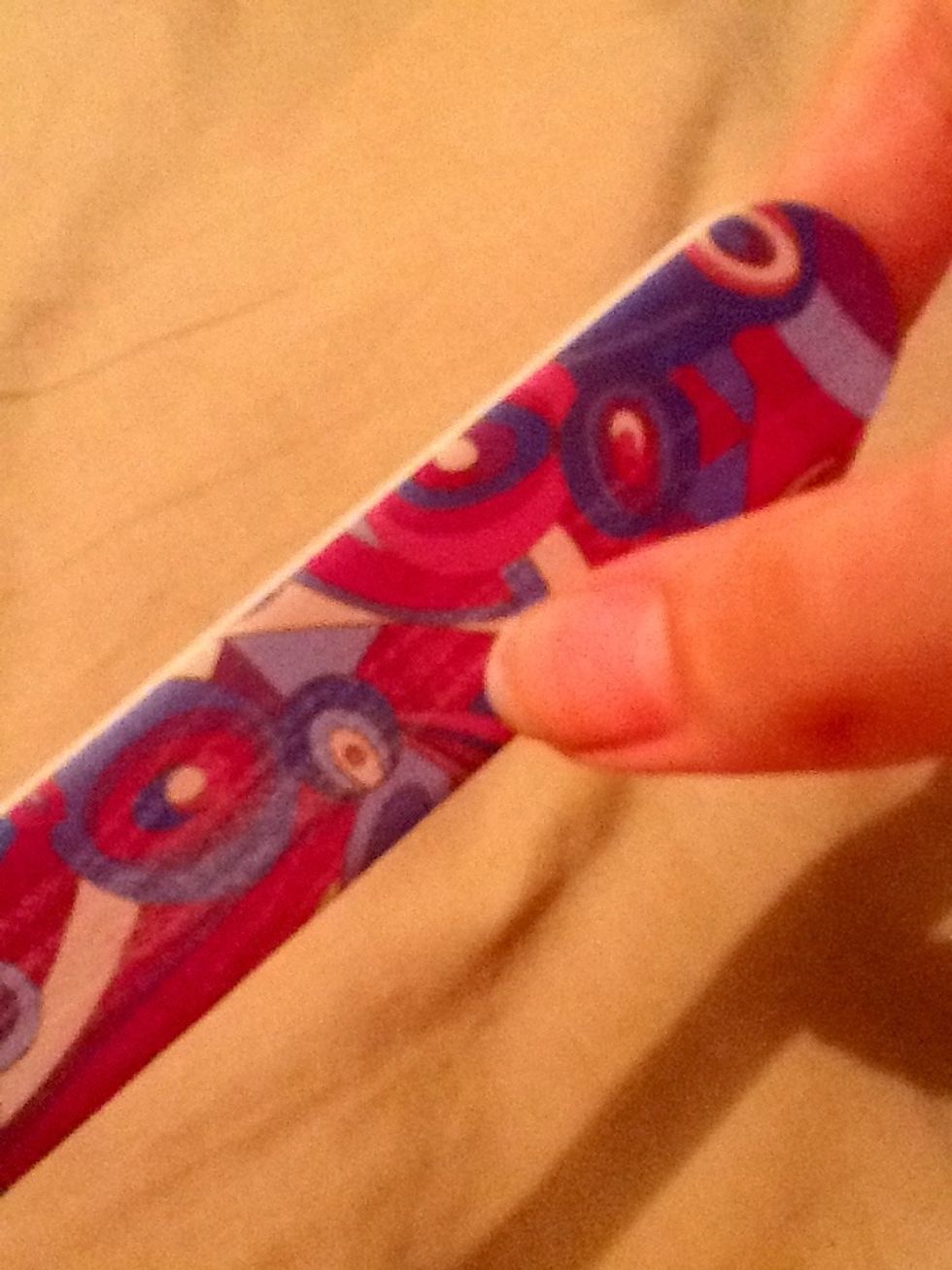 File into a rounded shape.