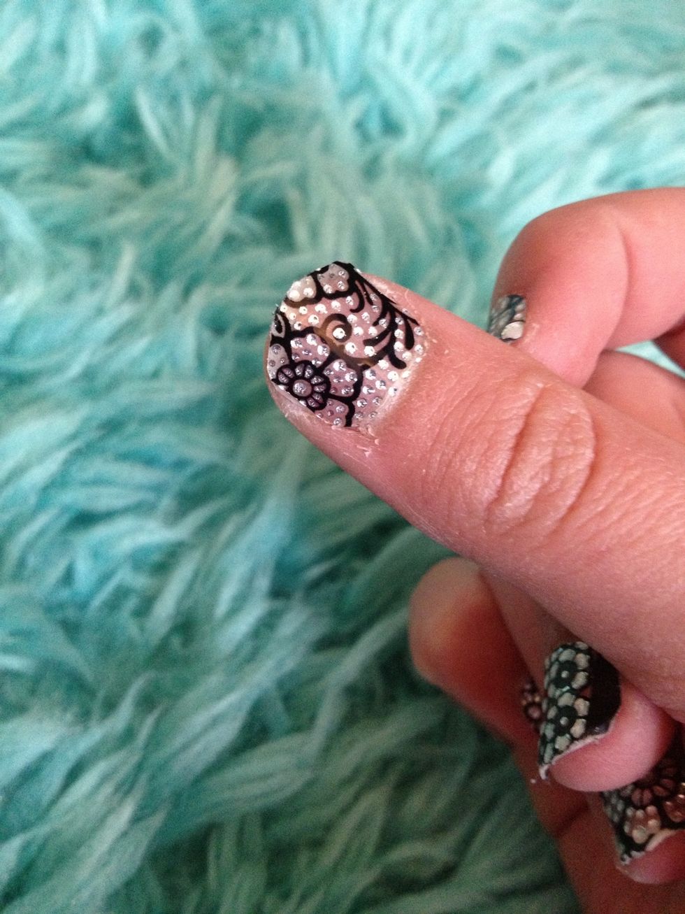 File your nail and this is what it looks like after
