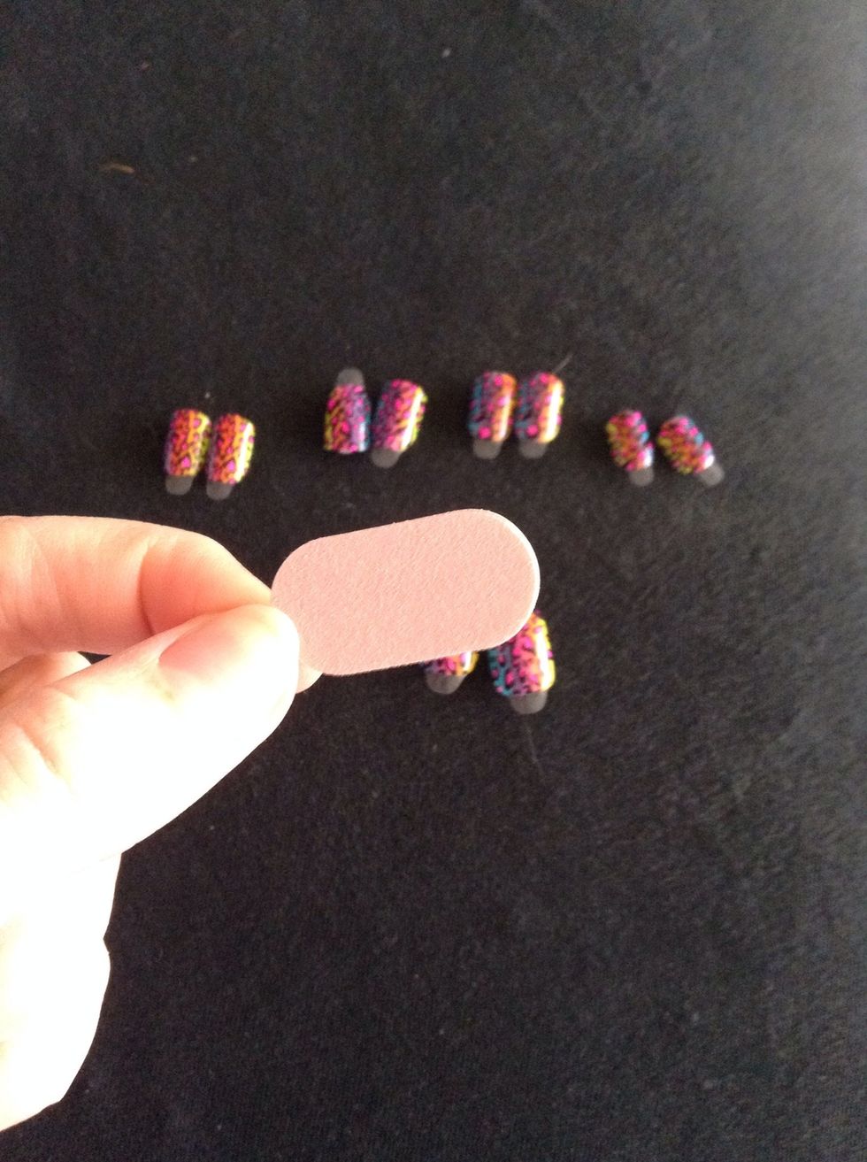 File your nails to shape. (Optional)