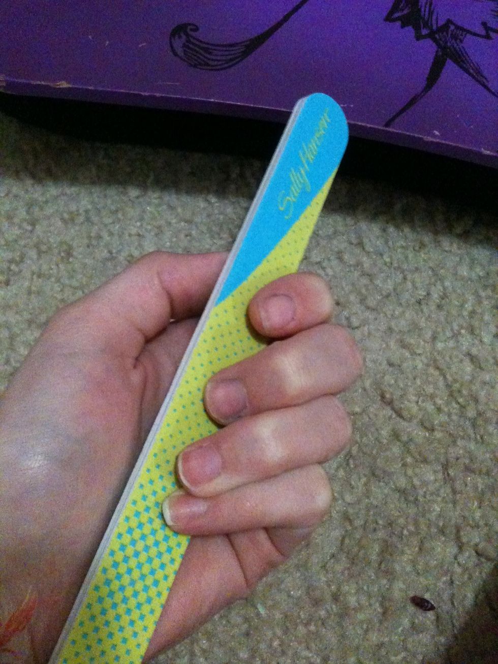 File your nails to the desired shape