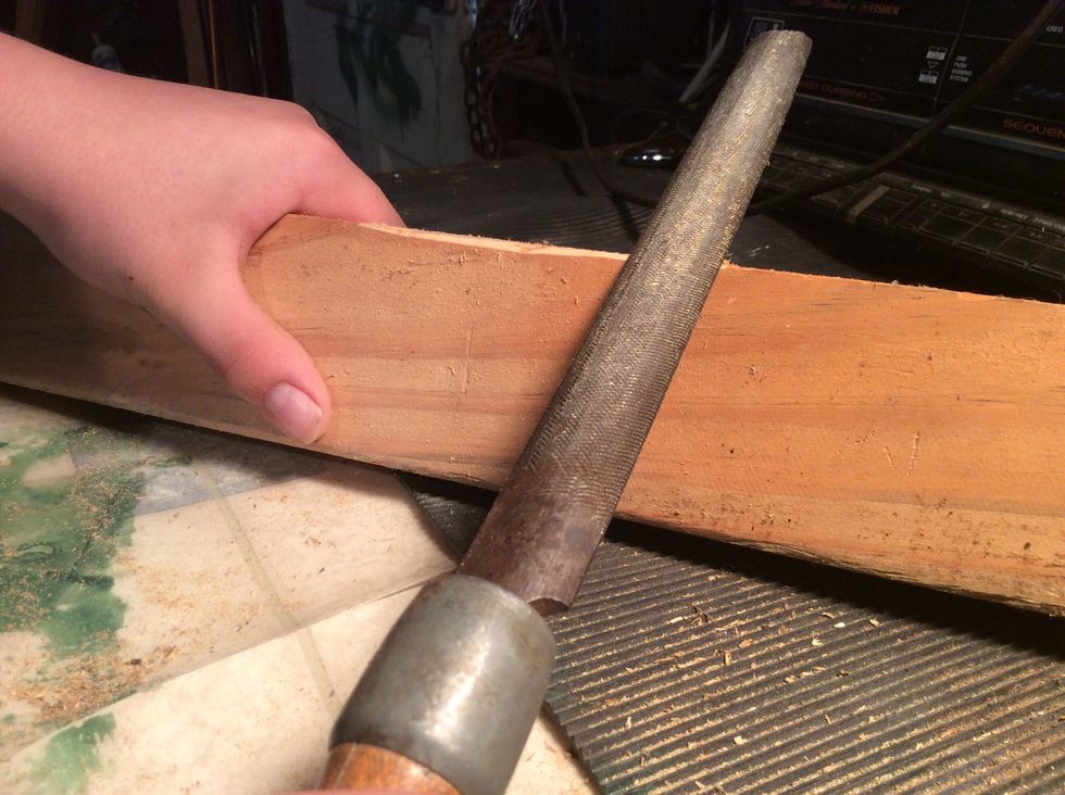 Filing the edge of the sword