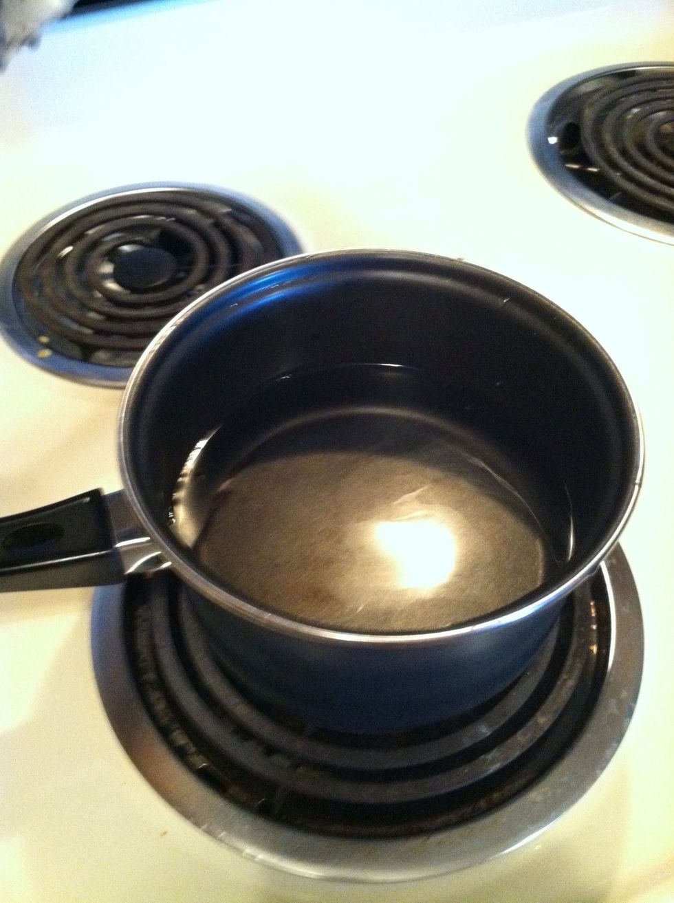 Fill a large saucepan about 1/3 full with water.