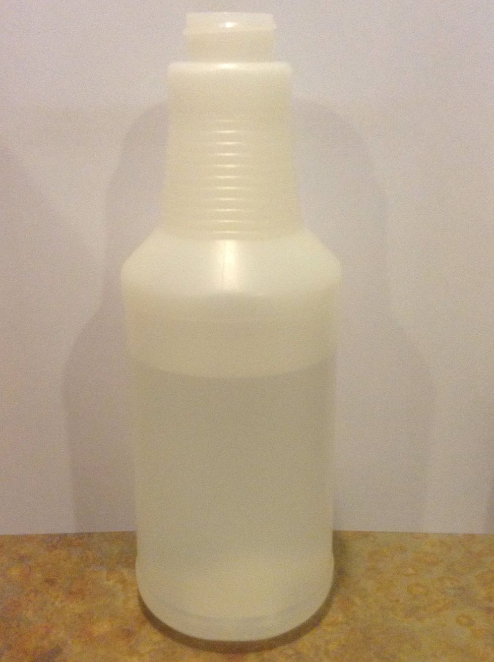 Fill a spray bottle of your choice 3/4 of the way to the top with water