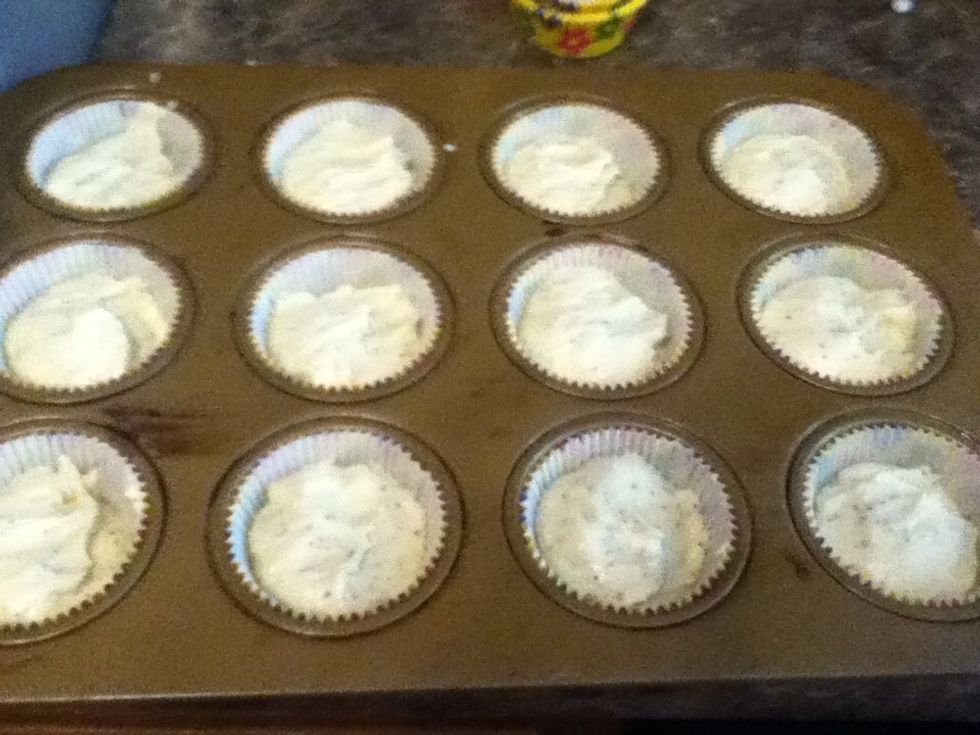 Fill about 3/4 full.