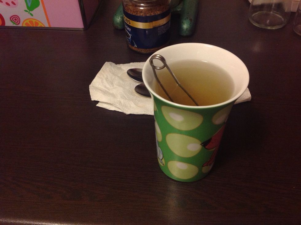 Fill almost to the brim. Don't forget that once the strainer is out, you'll end up with less water.