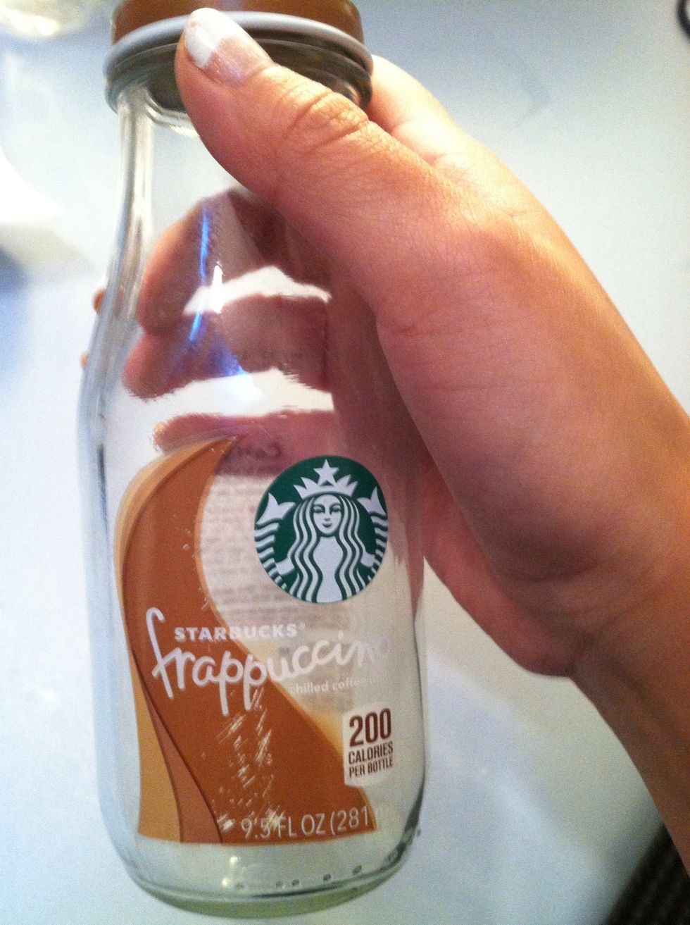 Fill bottle with hot water.