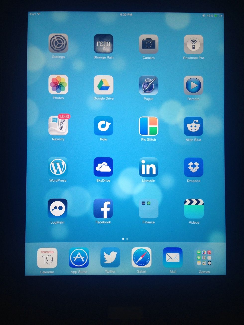 Fill home screen