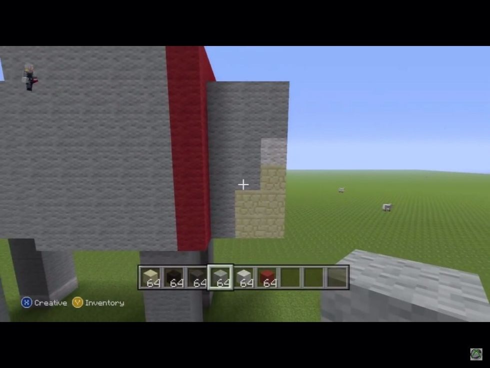 Fill in both sides of the head