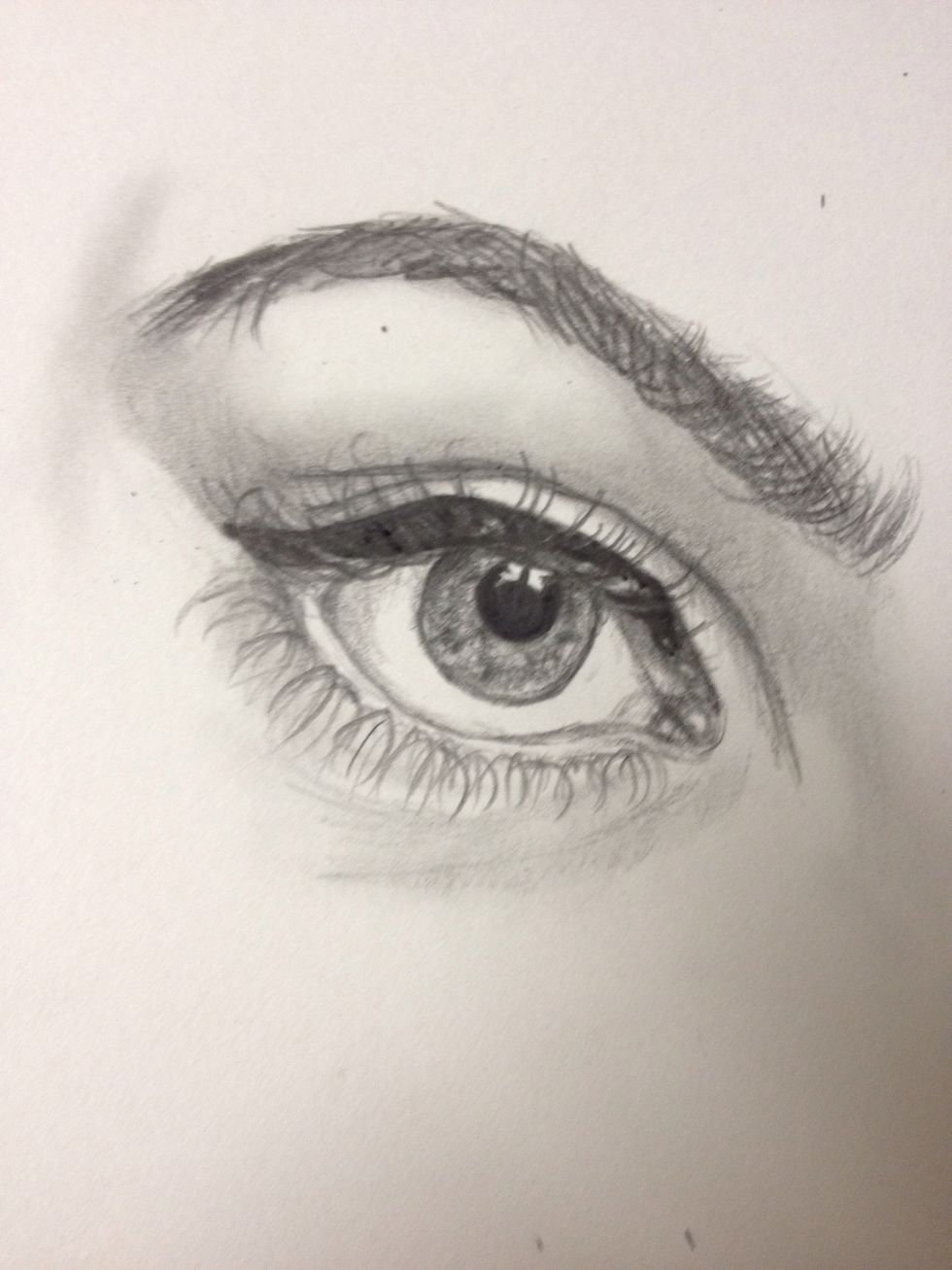 Fill in liner, making sure to not fill in the purposely made white spots