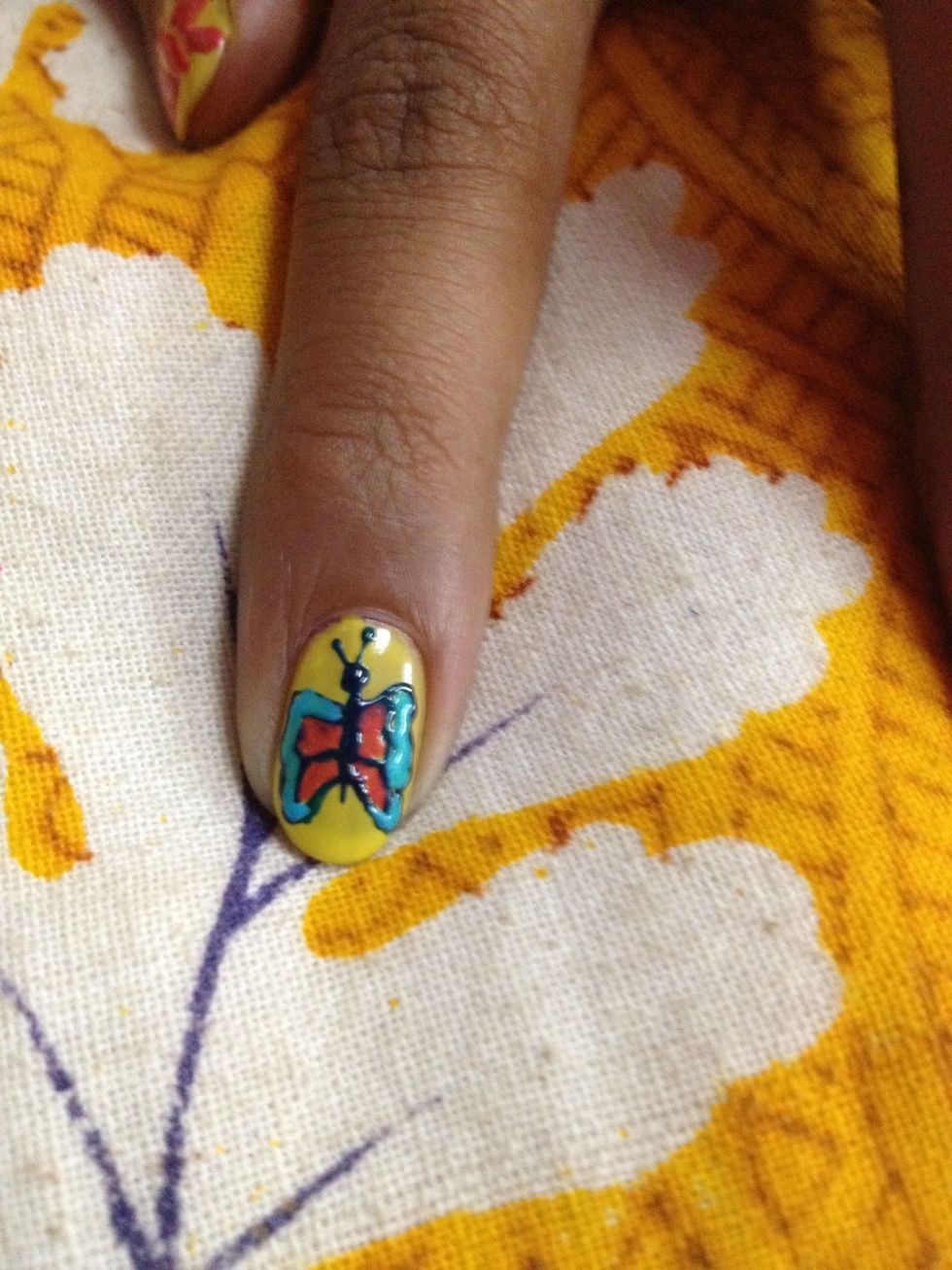 Fill in the 2 basic colours.i used pink and light blue.