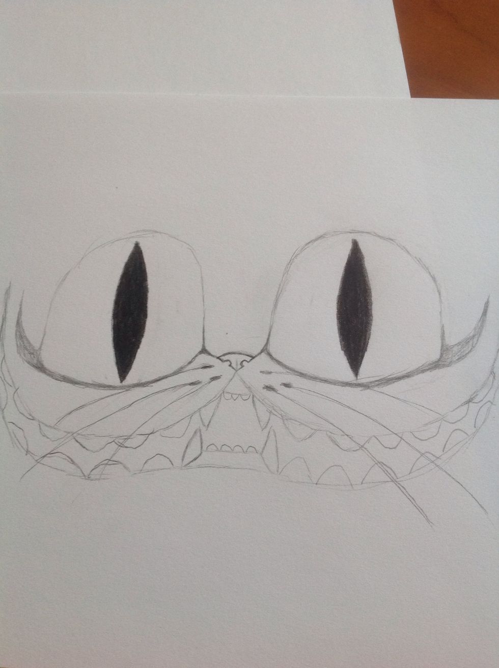 Fill in the line under the eye.