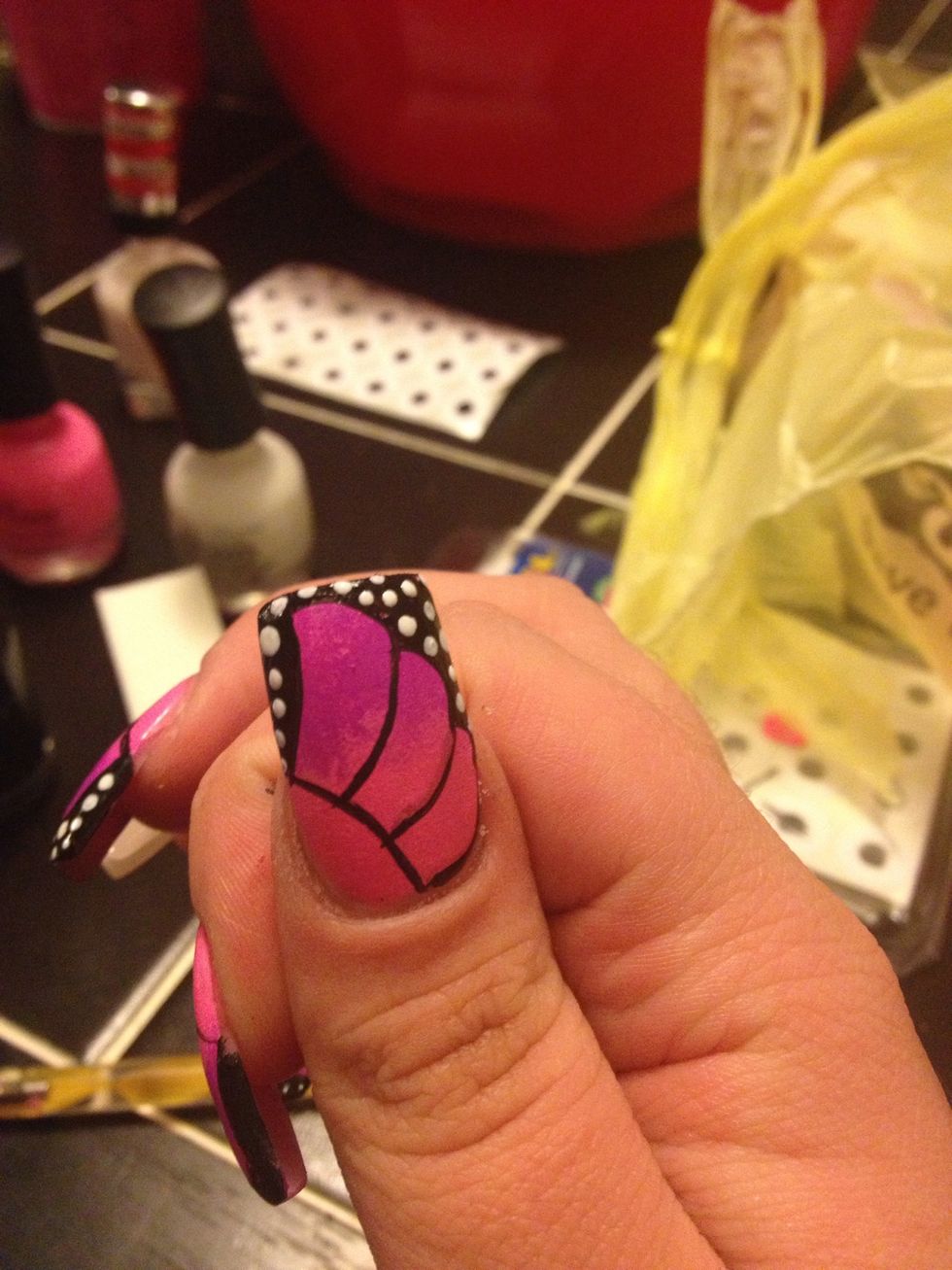 Fill in the rest with smaller dots