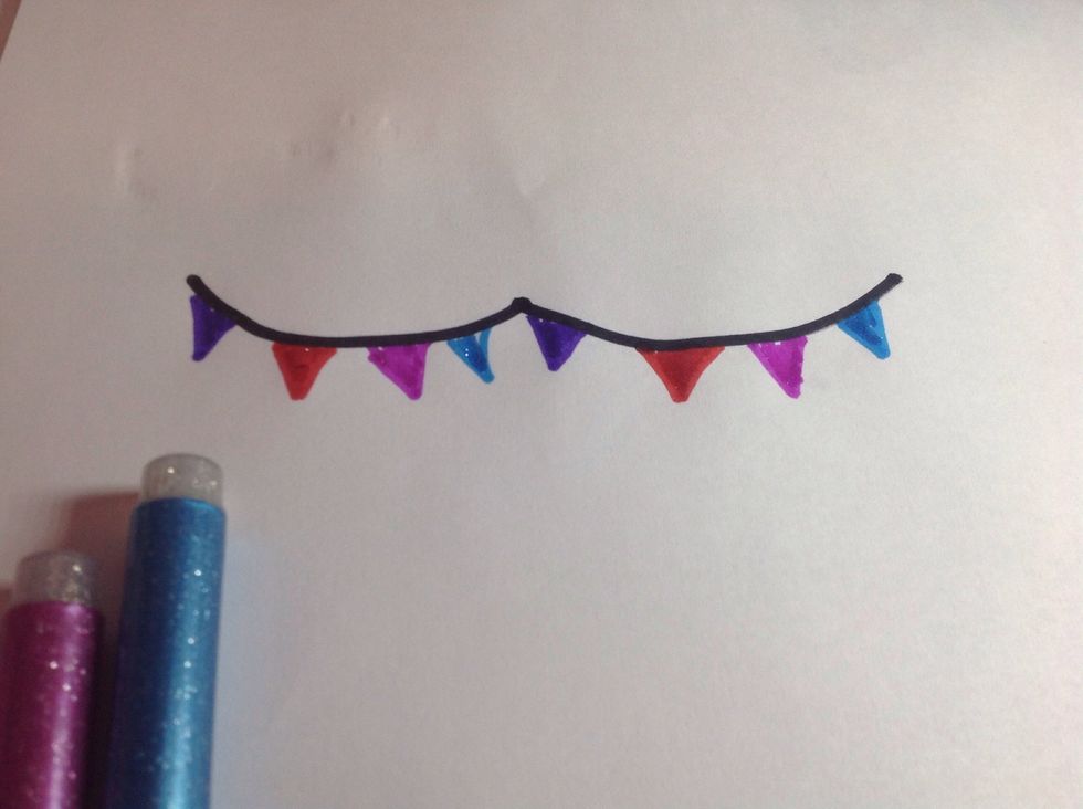 Fill in the triangles