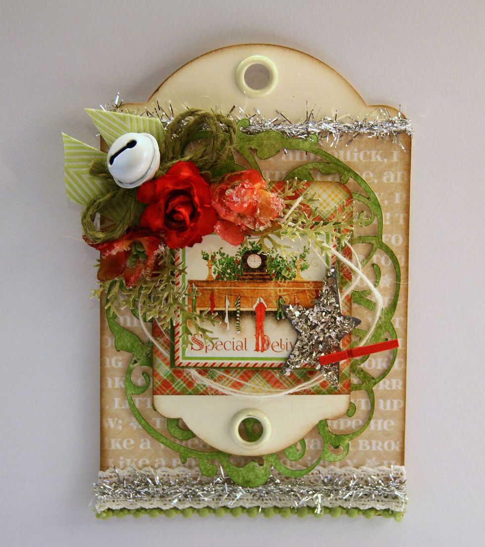 Fill in with additional punched branches.