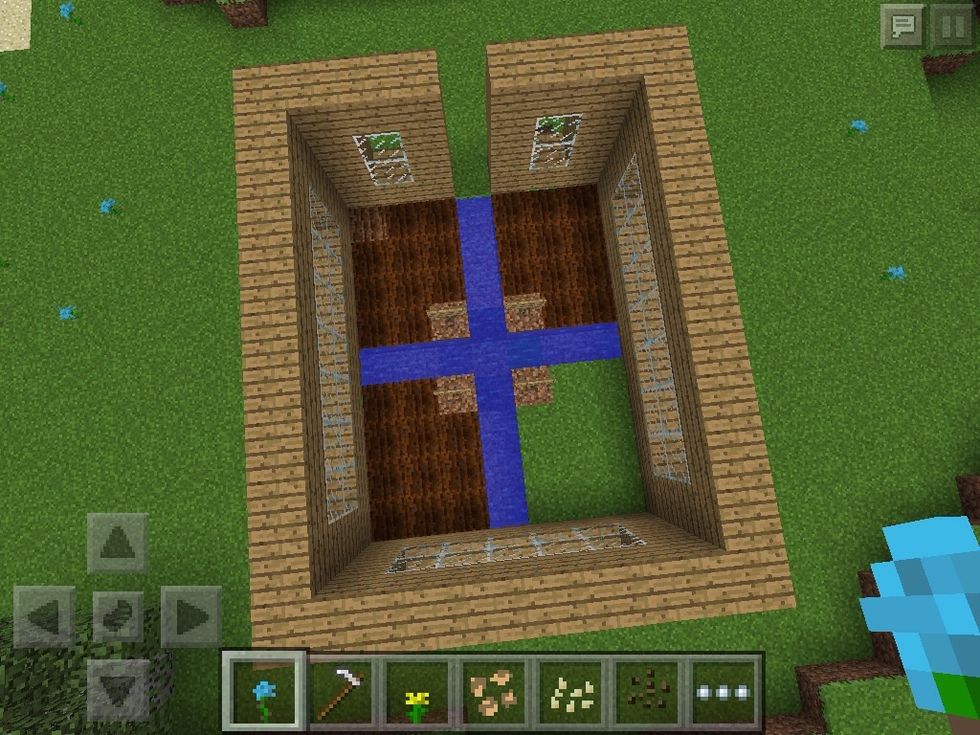 fill in with glass.