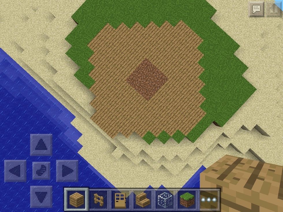 fill it all in except for a 9-block square