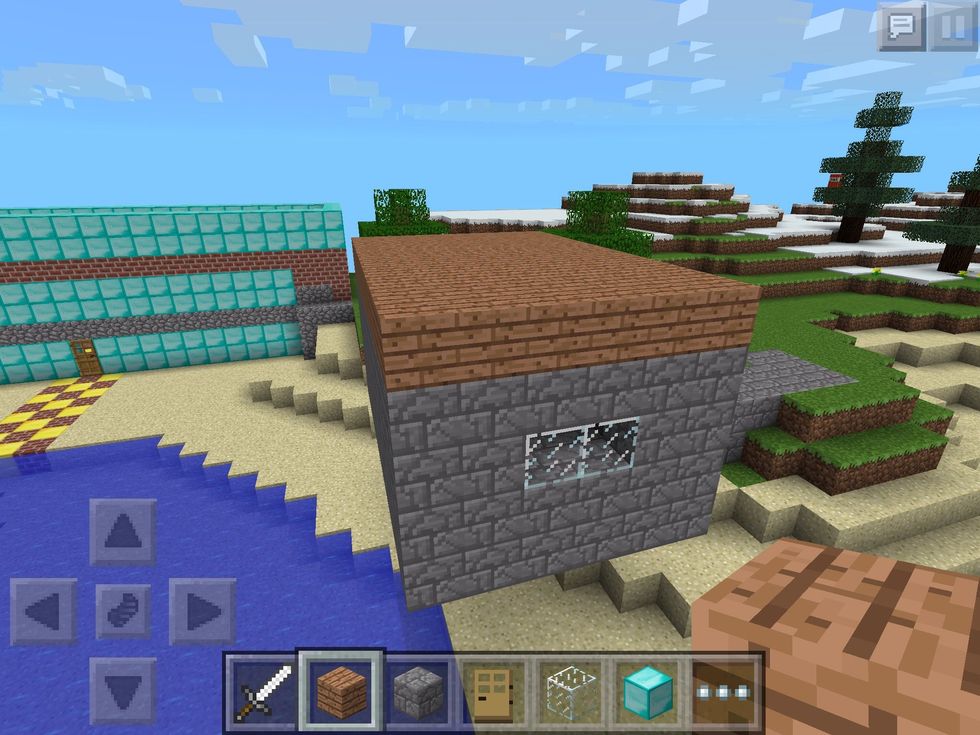 Fill it in and we have a stylish roof.