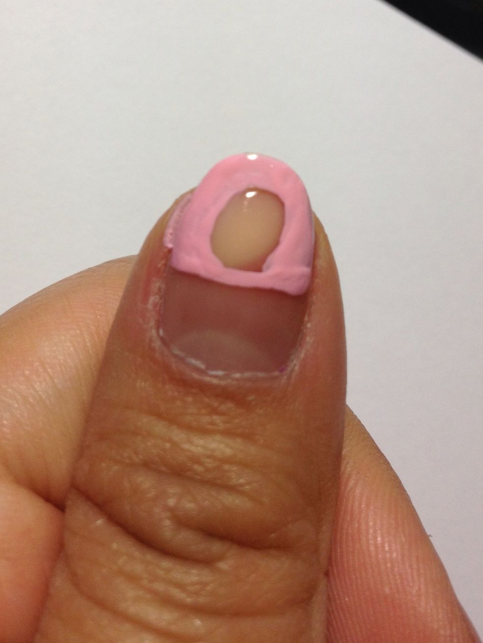 Fill it in around the circle.