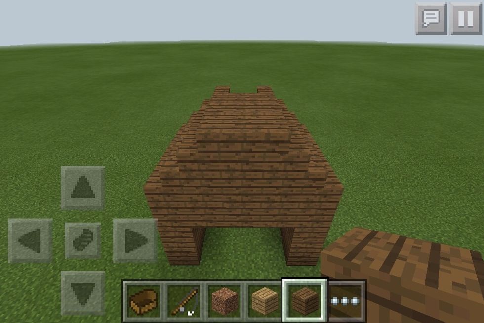 Fill it in with spruce planks