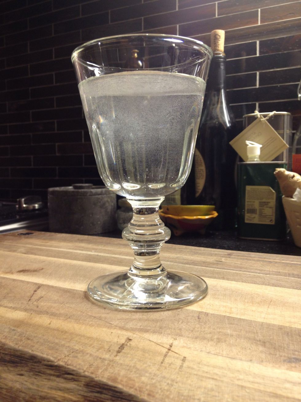 Fill some cup with water.