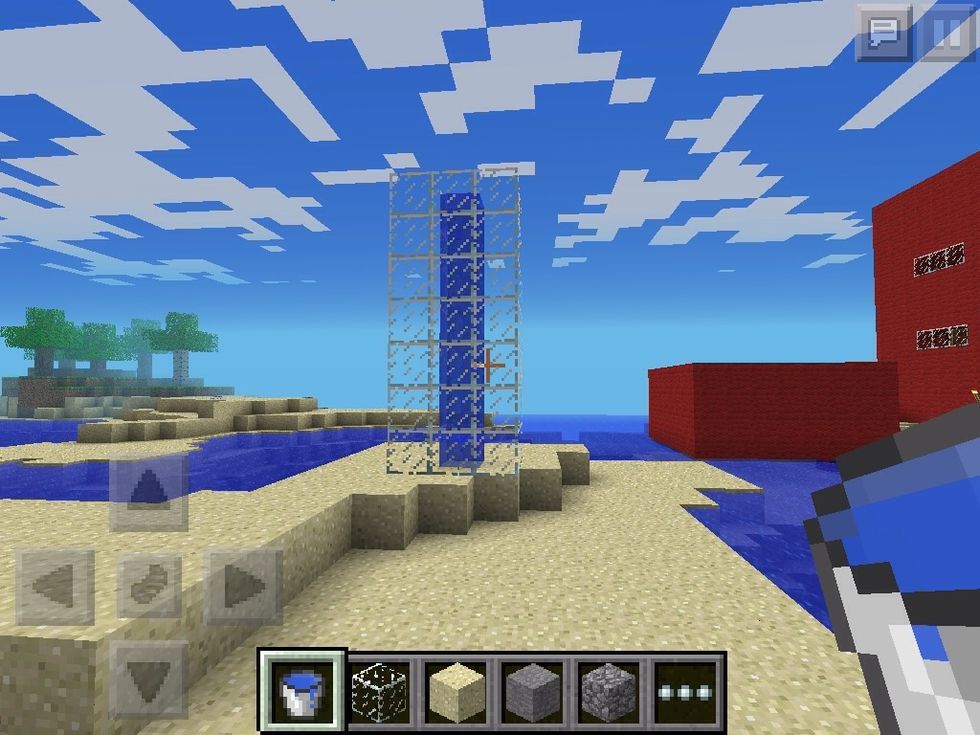 Fill the center will water