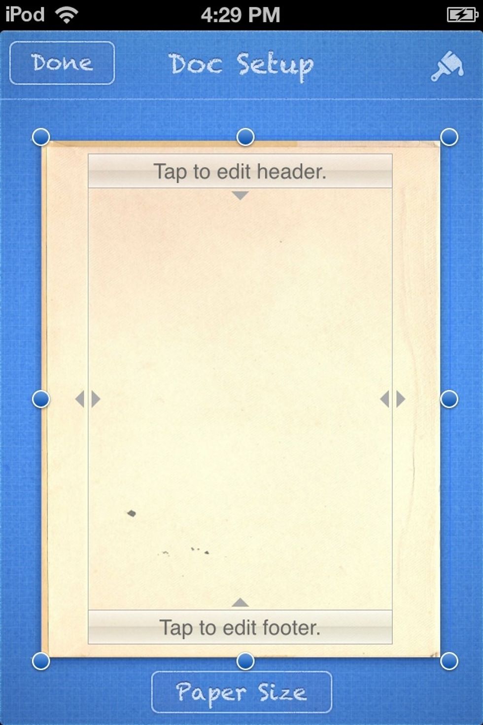 Fill the entire white area.