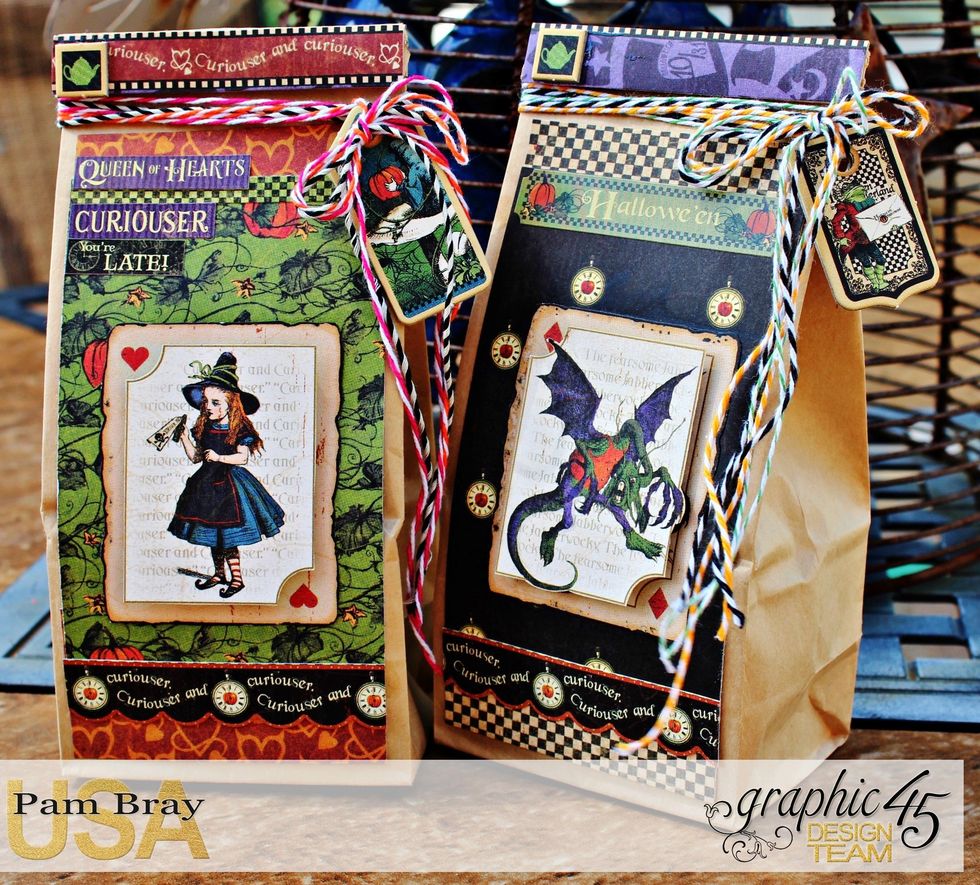 Fill the Happy Halloween Treat Bags with your favorite candies. I know your family and friends  will love them.