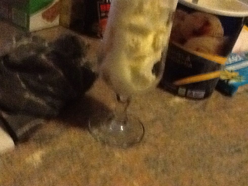 Fill the ice cream to the top be careful not to overflow