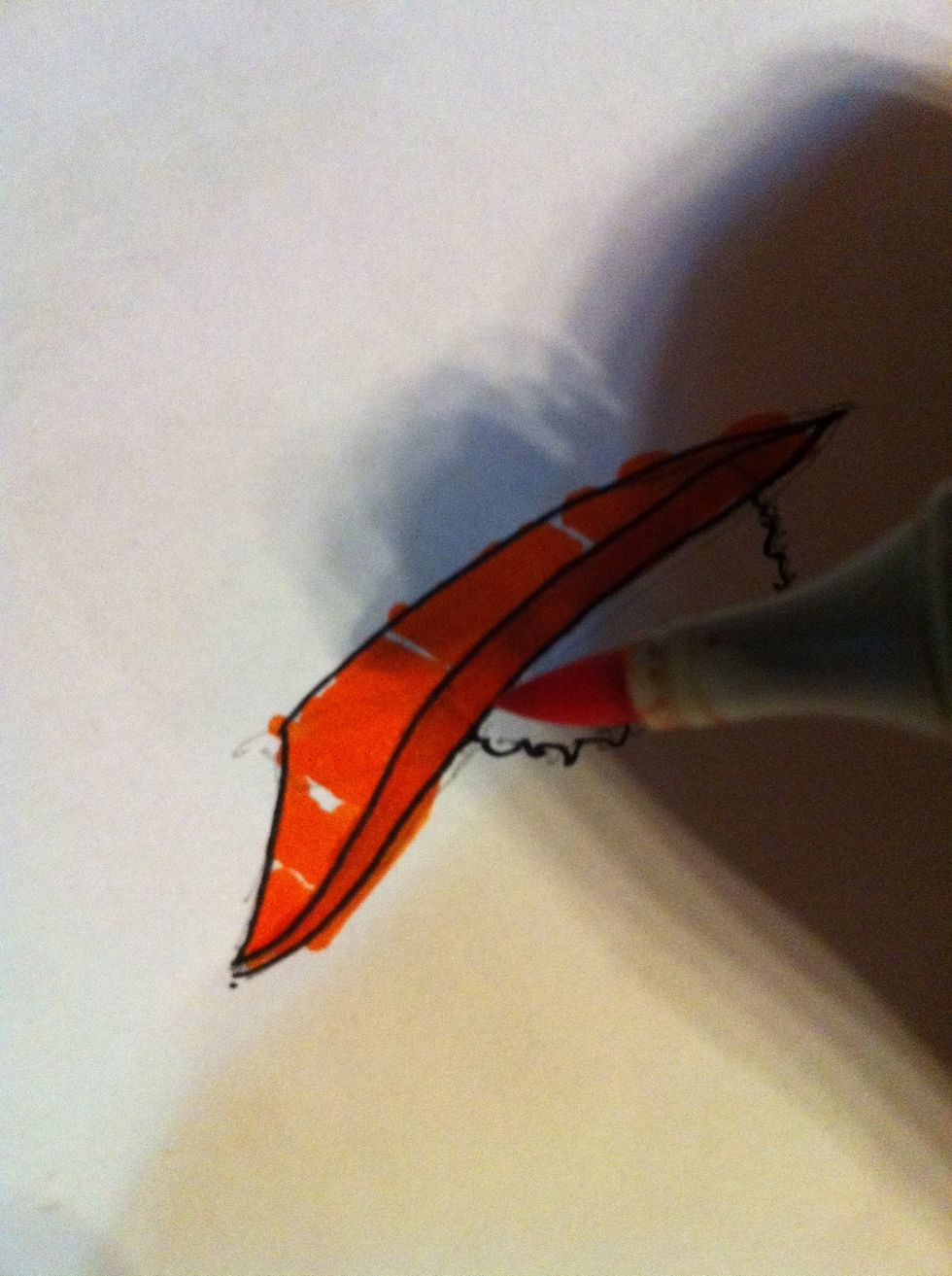 Fill the lower space twice to make it darker