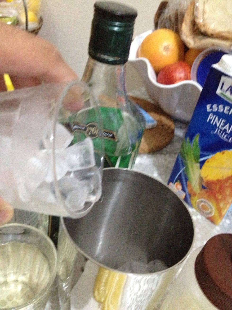 fill the shaker with ice.