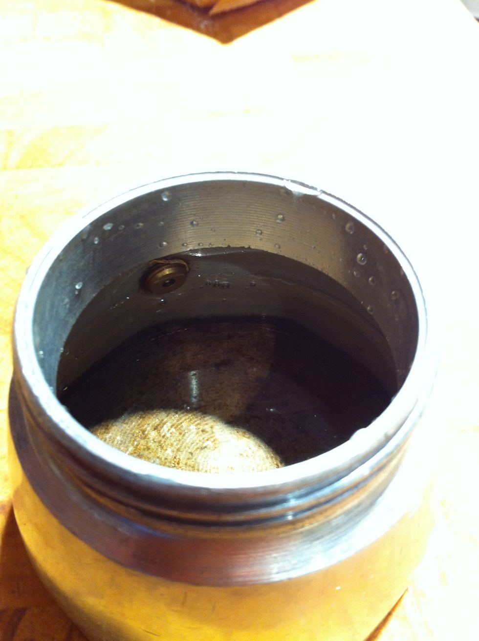 Fill the water resivoir with water BELOW the safety valve. I use room temp filtered water. Some people use water off the boil. I find it makes no difference, other than decreasing he overall brew time