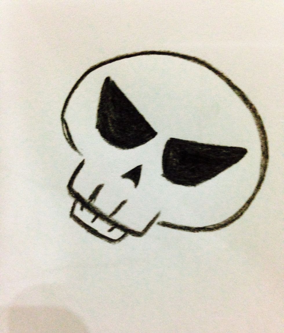 Fill them in with a black colour pencil.